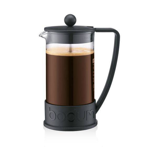 Bodum Brazil French Press Coffee Maker with Asymmetrical Handle - Black - YesWellness.com