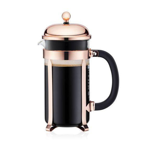 Bodum Chambord French Press Coffee Maker - Copper 8-Cup, 1.0L, 34oz - YesWellness.com