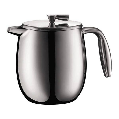 Bodum Columbia Double Wall French Press Coffee Maker - Stainless Steel - YesWellness.com