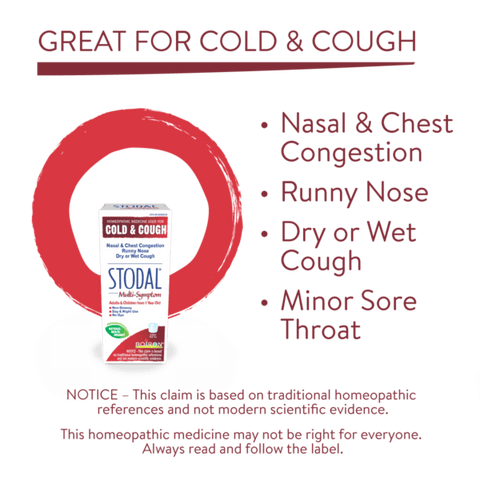 Boiron Cough and Cold Stodal Multi Symptom Syrup 200 mL - YesWellness.com