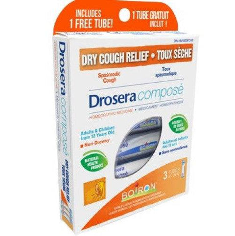 Boiron Dry Cough Relief Drosera Compose 3 x 4g Tubes - YesWellness.com