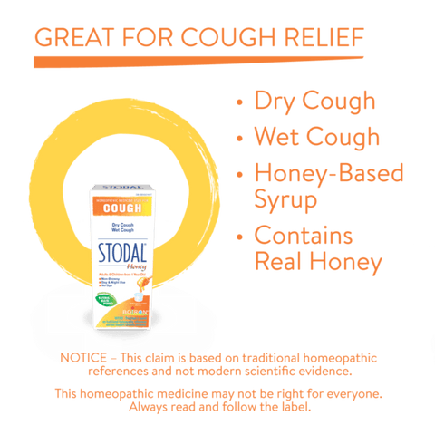 Boiron Stodal Honey Cough Syrup 200 mL - YesWellness.com