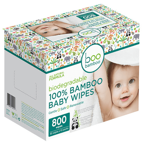 Expires April 2026 Clearance Boo Bamboo Baby Wipes 100% Bamboo 800 Count