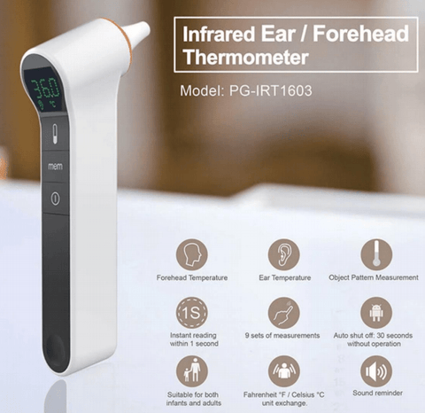 BoomCare Infrared Ear & Forehead Thermometer - YesWellness.com