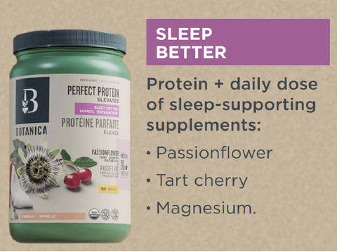 Botanica Perfect Protein Elevated Sleep Better Vanilla 644 g - YesWellness.com