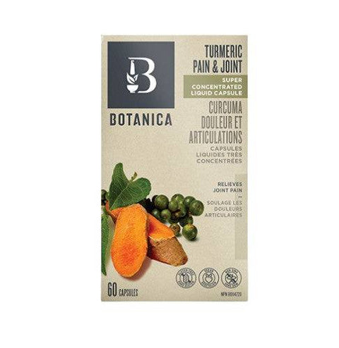 Expires May 2026 Clearance Botanica Turmeric Pain & Joint Liquid Capsules 60 Caps
