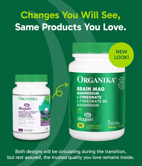Organika Magtein Magnesium L-Threonate 90 Vegetarian Capsules