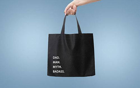 Bulldog Bob Apron with Matching Tote bag - Dad. Man. Myth. Badass. - YesWellness.com