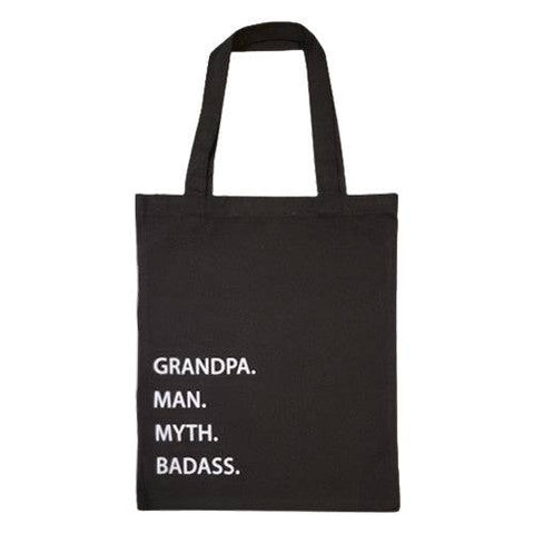 Bulldog Bob Apron with Matching Tote bag - Grandpa. Man. Myth. Badass. - YesWellness.com