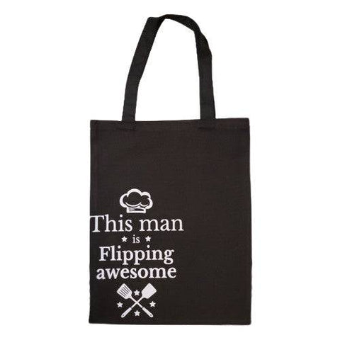Bulldog Bob Apron with Matching Tote bag - This Man Is Flipping Awesome - YesWellness.com
