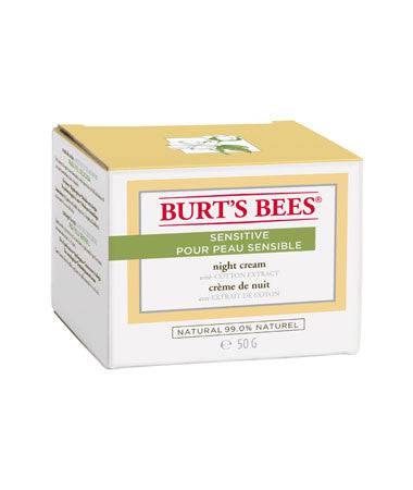 Burt's Bees Sensitive Night Cream 50 Grams - YesWellness.com