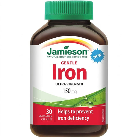 Jamieson Ultra Strength Gentle Iron 150mg 30 Capsules