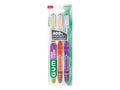 GUM Technique Deep Clean Toothbrush Compact Soft 3 Pieces + Cap