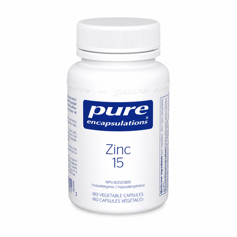 Pure Encapsulations Zinc 15 180 Veg Capsules