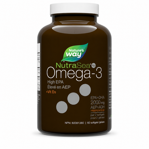 NutraSea hp+D Omega-3 Extra Strength EPA 60 Softgels