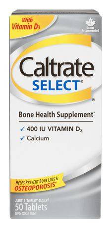 Caltrate Select with Vitamin D3 50 tablets - YesWellness.com