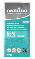 Camino Organic Coconut Milk 55% Cacao Dark Chocolate 14 x 80g - YesWellness.com