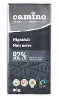 Camino Organic Nightfall 92% Cacao Dark Chocolate 14 x 80g - YesWellness.com