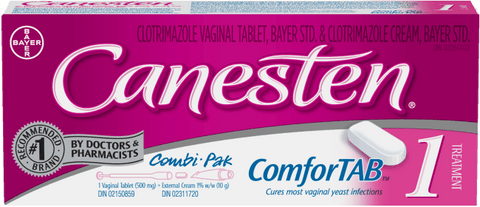Canesten Combi-Pak ComforTAB 500 mg 1 Day - YesWellness.com