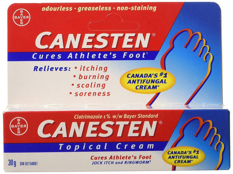 Canesten Cures Athletes Foot Topical Cream - YesWellness.com