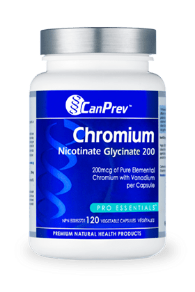 Expires May 2026 Clearance CanPrev Chromium Nicotinate Glycinate 200 120 Veg Capsules