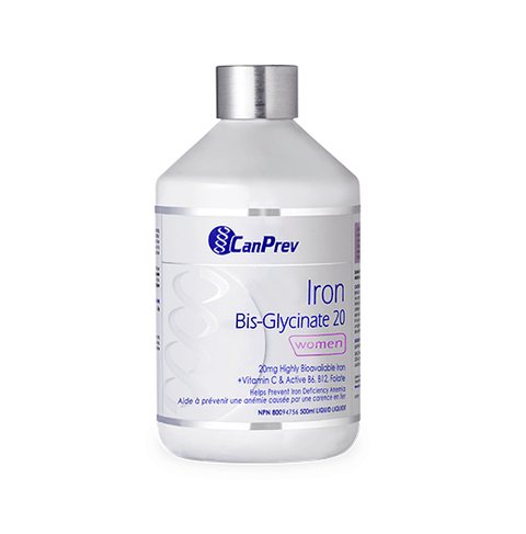 CanPrev Iron Bis-Glycinate 20 Liquid for Women 500ml - YesWellness.com