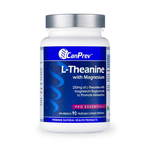 CanPrev L-Theanine with Magnesium 90 veg capsules - YesWellness.com