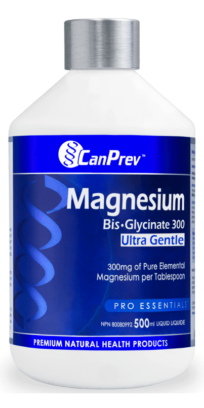 CanPrev Magnesium Bis-Glycinate 300 Ultra Gentle Liquid 500 ml - YesWellness.com