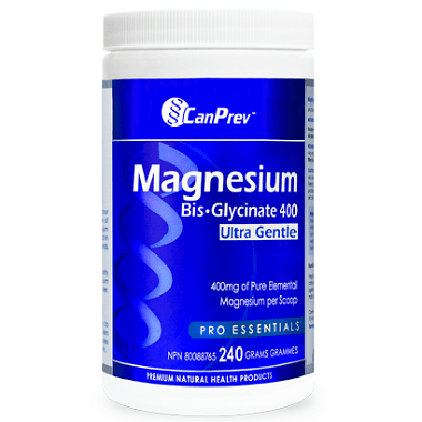 CanPrev Magnesium Bis-Glycinate 400 Ultra Gentle Powder 240g - YesWellness.com