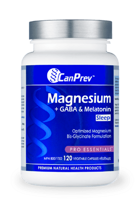 CanPrev Magnesium + GABA & Melatonin for Sleep 120 veg capsules - YesWellness.com