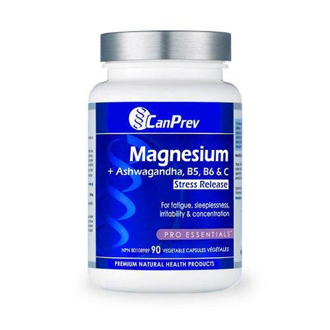 CanPrev Magnesium Stress Release 90 Veg Capsules - YesWellness.com