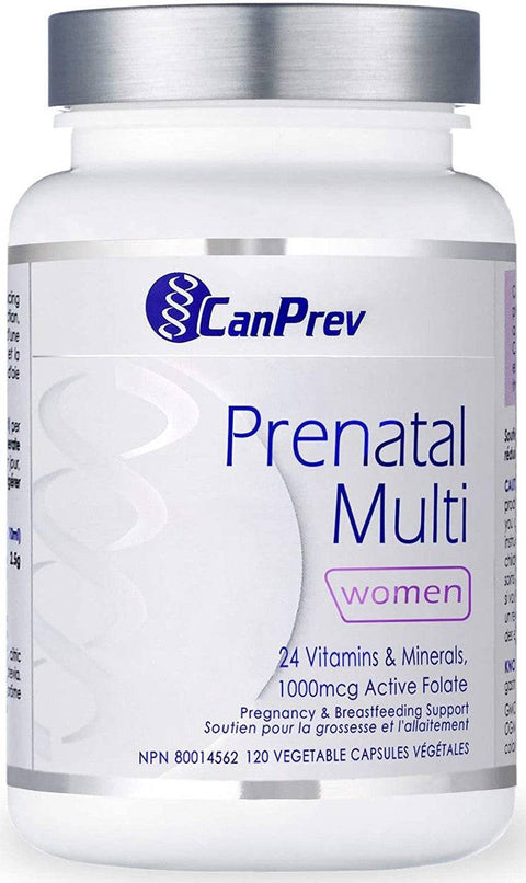 CanPrev Prenatal Multi Women 120 Veg Capsules - YesWellness.com