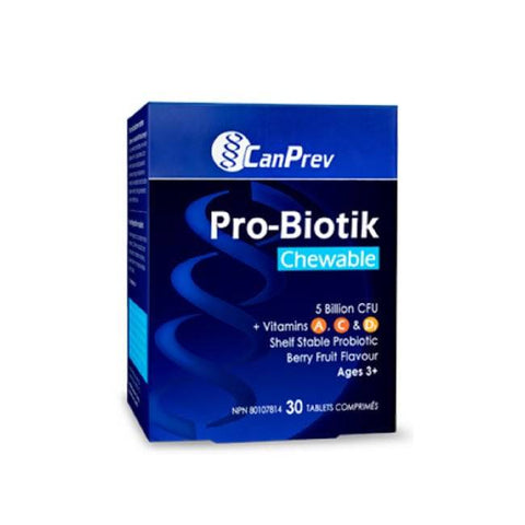CanPrev Pro Biotik Chewable + Vitamin A ,C & D Berry Flavour 30 Tablets - YesWellness.com