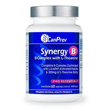 CanPrev Synergy B B-Complex with L-Theanine 60 V-Caps - YesWellness.com