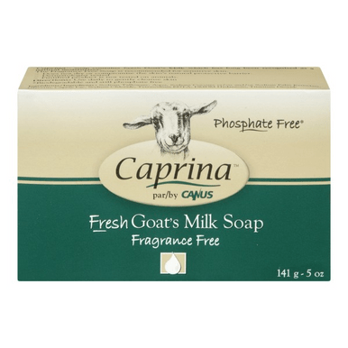 Caprina by Canus Fresh Goat's Milk Soap Fragrance Free 141g - YesWellness.com