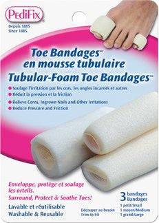 Card Health Cares PediFix Tubular Foam Toe Bandages 3 pack - YesWellness.com