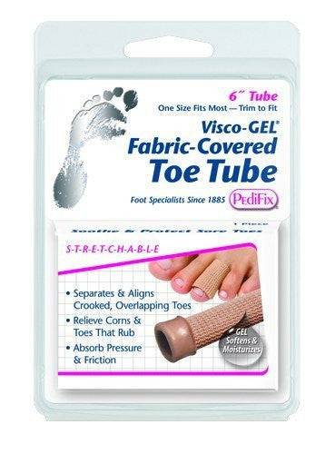Card Health Cares PediFix Visco-Gel Fabric-Covered Toe Tube 1 Count - YesWellness.com
