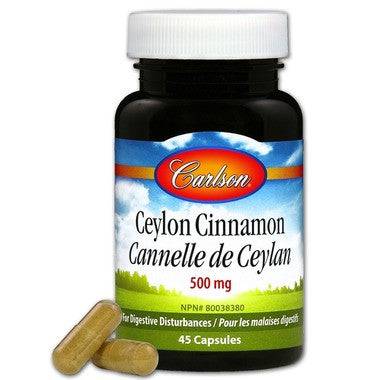 Carlson Ceylon Cinnamon 500 mg - YesWellness.com