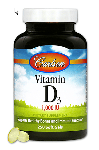 Carlson Vitamin D3 1000IU - YesWellness.com