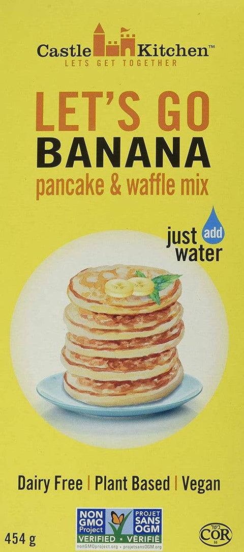 Castle Kitchen Let’s Go Banana Pancake & Waffle mix 454g - YesWellness.com