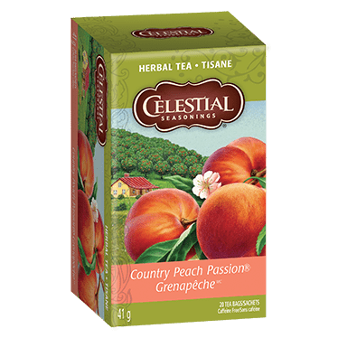 Celestial Seasonings Herbal Tea Country Peach Passion 20 Tea Bags - YesWellness.com
