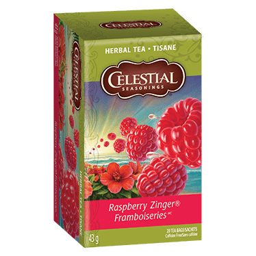 Celestial Seasonings Herbal Tea Raspberry Zinger 20 Tea Bags