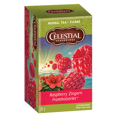 Expires May 2024 Clearance Celestial Seasonings Herbal Tea Raspberry Zinger 20 Tea Bags