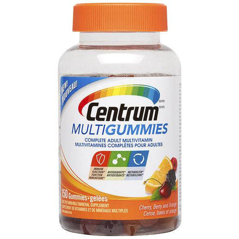Expires May 2026 Clearance Centrum Multigummies Complete Adult Multivitamin Cherry, Berry and Orange 150 Gummies