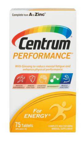 Centrum Performance Multivitamin Tablets 75 tablets - YesWellness.com
