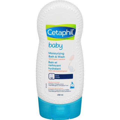 Cetaphil Baby Moisturizing Bath & Wash with Organic Calendula 230mL - YesWellness.com