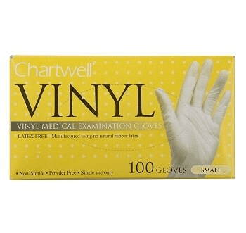 Chartwell Vinyl Powder Free Disposable Gloves - YesWellness.com
