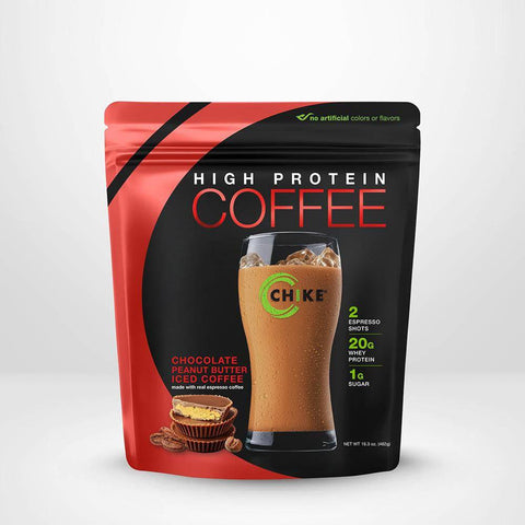 Chike Nutrition High Protein Ice Coffee Bag Chocolate Peanut Butter 462 g - YesWellness.com
