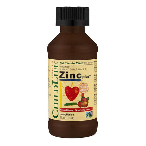 ChildLife Essentials Zinc Plus - Natural Mango Strawberry Flavor 118mL - YesWellness.com