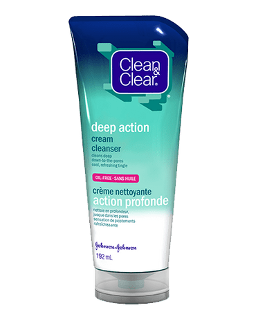 Clean & Clear Deep Action Cream Cleanser 192 ml - YesWellness.com